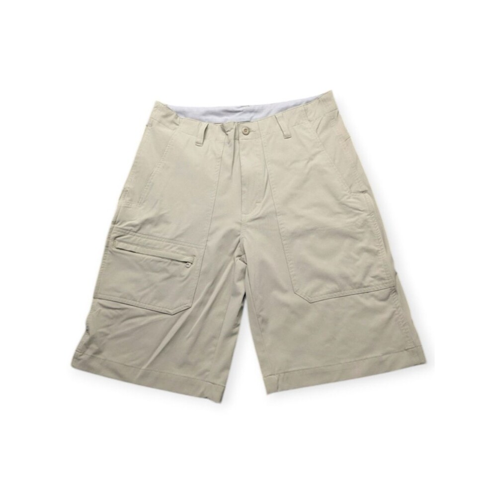 Woolrich Nylon Blend Khaki Beige S3097 Outdoors Hiking Shorts Size 36